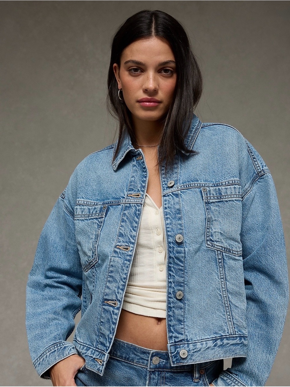American Eagle Outfitter Swing Denim Jacket